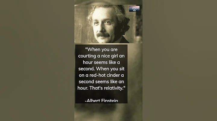 Albert Einstein's Funny Take on Relativity and Love #shorts #quote