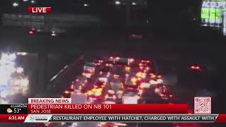 Pedestrian killed on Highway 101 in San Jose