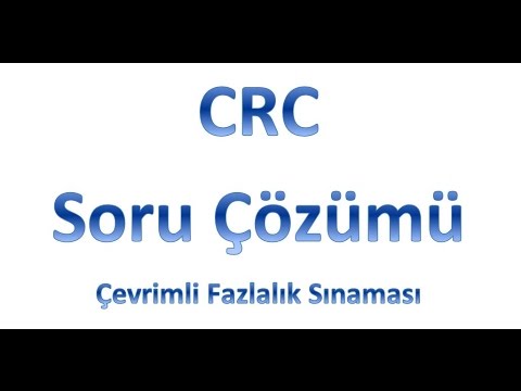 Video: Crc Hataları Nasıl Giderilir