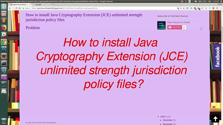 How to install Java Cryptography Extension (JCE) unlimited strength jurisdiction policy files