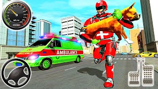Animal Rescue Ambulance driver Robot Hero - Best Android Gameplay screenshot 5