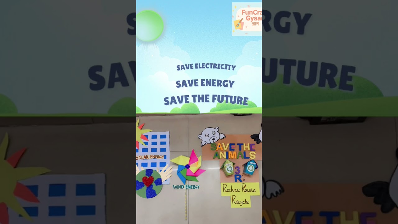 "Spreading rays of awareness! Here's our colorful handmade prop on Solar Energy.