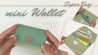 Easy Sewing Tutorial 🪡🌸🧵 DIY mini Wallet | Card Holder