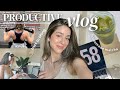 BUSY PRODUCTIVE VLOG 🦋✨  | going to gym, meetings, matcha, &amp; Sephora haul