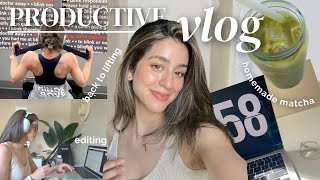 BUSY PRODUCTIVE VLOG 🦋✨  | going to gym, meetings, matcha, &amp; Sephora haul