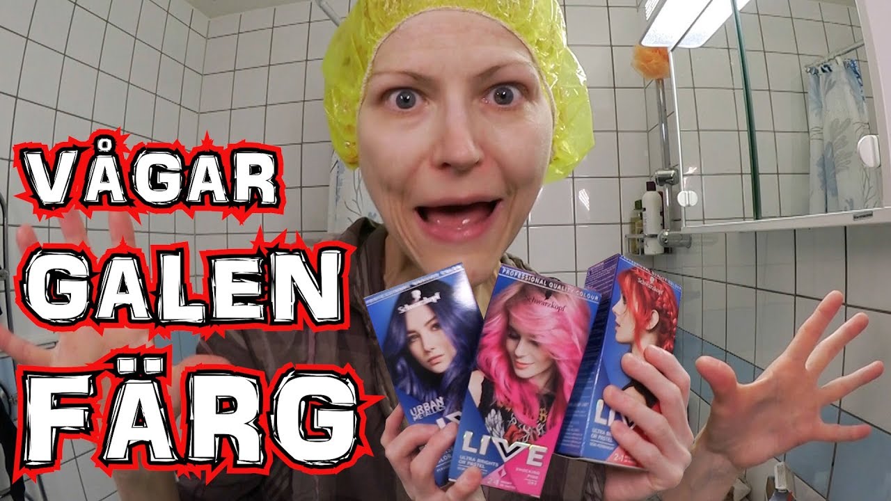 Bleker och färgar håret hemma | Helt galen hårfärg!! Schwarzkopf live