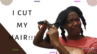 How To Trim Your Own Hair at Home | I Cut My Natural Hair.