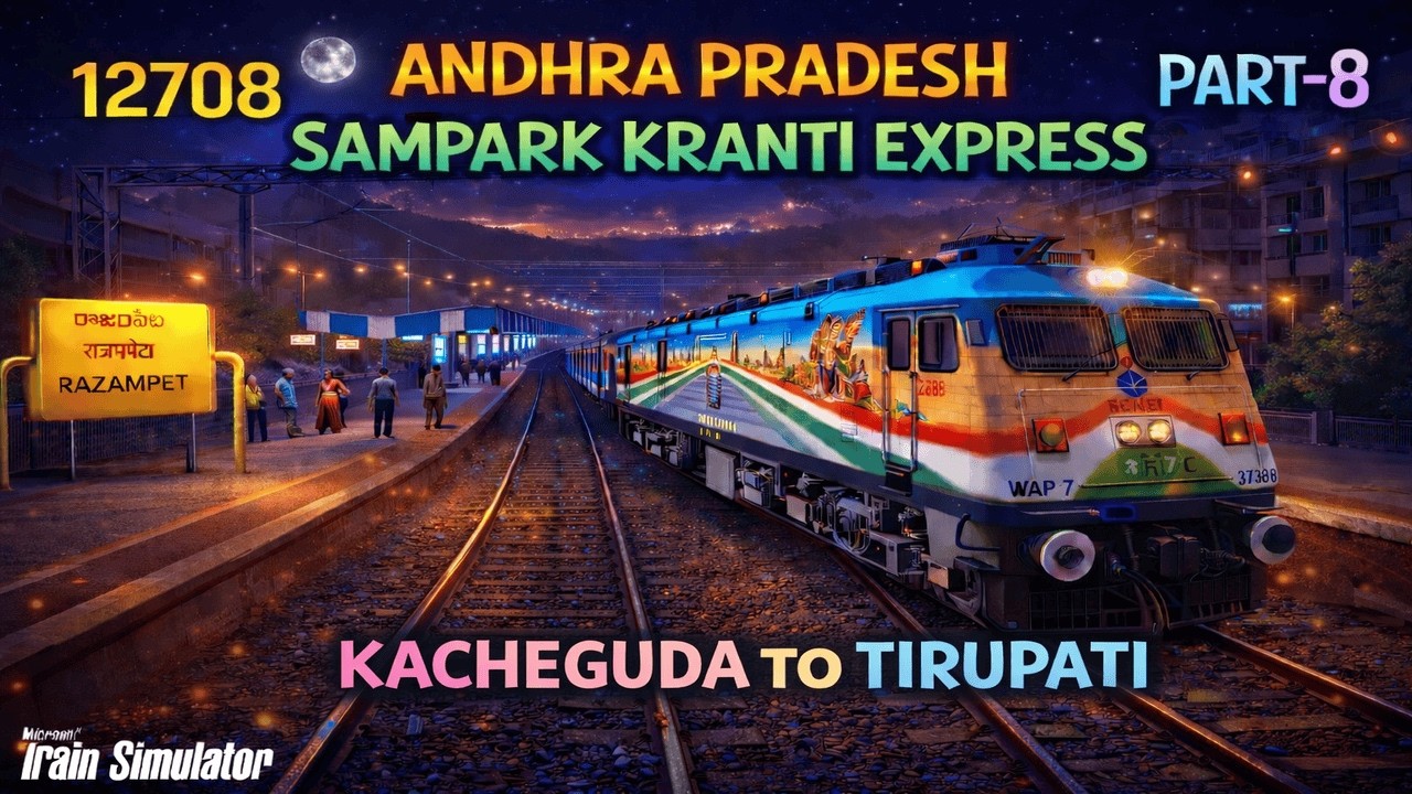 Premium Journey of 12708 ANDHRA PRADESH SAMPARK KRANTI EXPRESS From Kacheguda To Tirupati in MSTS