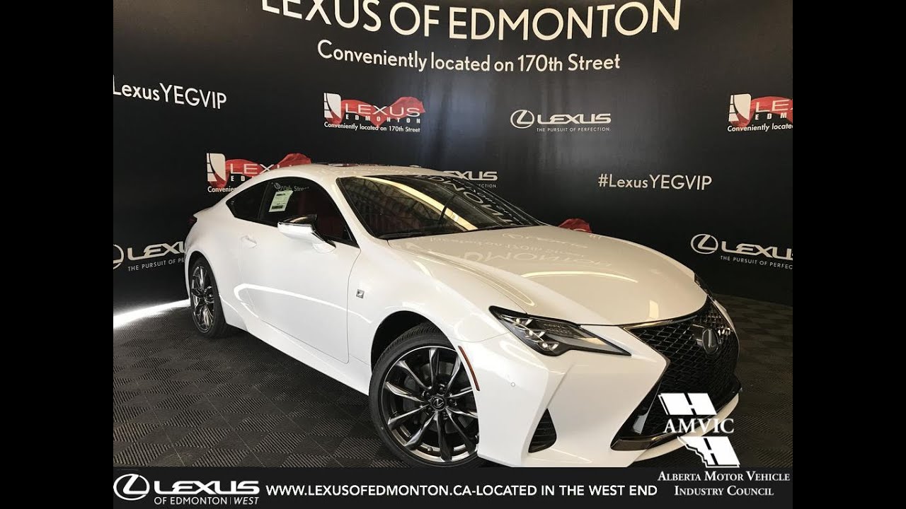 White 2019 Lexus Rc 350 F Sport Series 3 Review West Edmonton Ab Canada