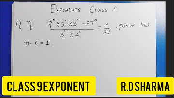 Prove that m-n=1|Most Important Question| Class 9| R.D Sharma.