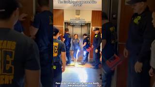 The Firefighter Arrived Like a Ray of Light.#firefighter#rescue#hero#shorts#fyp