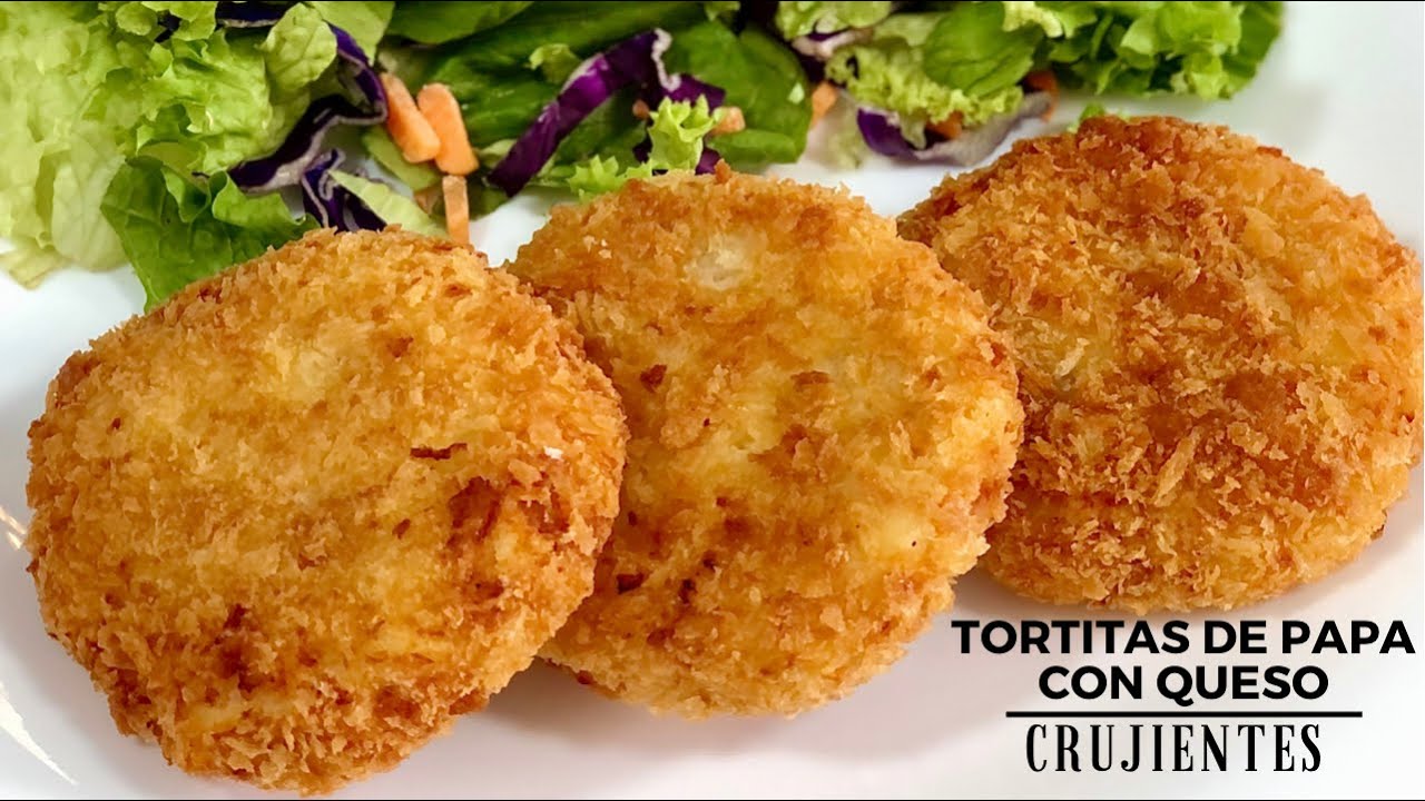 TORTITAS DE PAPA RELLENAS DE QUESO EXTRA CRUJIENTES EN CASA CON