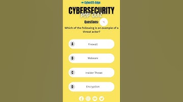 CompTIA Security+ SYO-601 Cybersecurity Prep | Pop Quiz 2 #shorts  #advanced #artificialintelligence