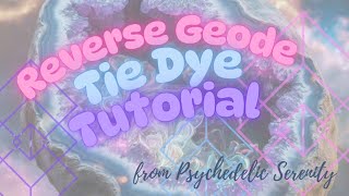 Tie Dye Geode Shirt Tutorial / Dyi Tie dye / Ice dye