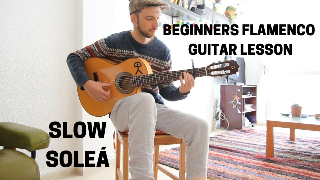Slow Soleá with Metronome 60 BPM // Beginners Flamenco Guitar Lesson