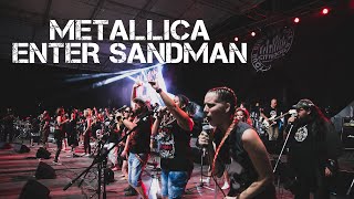 150 musicians play Metallica's Enter Sandman in a rock flashmob in Hungary (non official video)