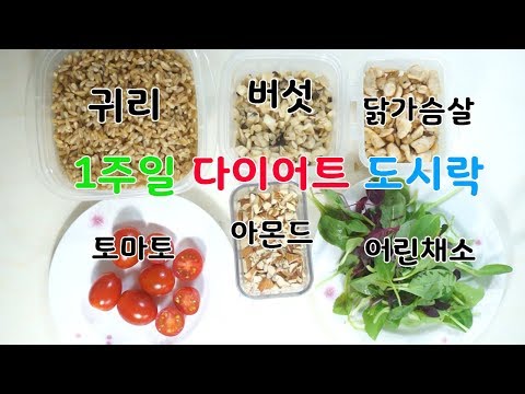 다이어트 식단 두번째!!  다이어트 도시락 1주일치 한번에 만들기!! / 직장인 다이어트 / 다이어트 음식 두번째 / 귀리 닭가슴살 샐러드 /광솊 광셰프