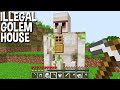 WHY this SECRET HOUSE located INSIDE GOLEM but HOW OPEN ILLEGAL HOUSE in Minecraft ?