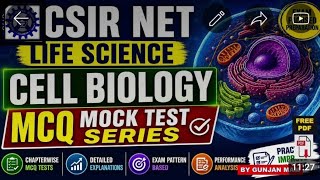 Best Mcq Test Series for Csir Net Life Science &DBT JRF 2026||Cell Biology Mcq Test Series #csirnet