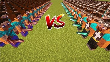 Minecraft NPC War: Nethermans vs Diamondmans - Epic Battle for Survival!