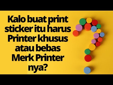 Video: Apa printer terbaik untuk stiker?
