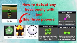 How to solo any boss with just three powers in anime fighting simulator