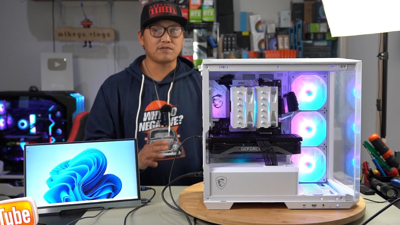 step by step pc build guide msi mag pano pz matx am5 ryzen 5 7500f ...