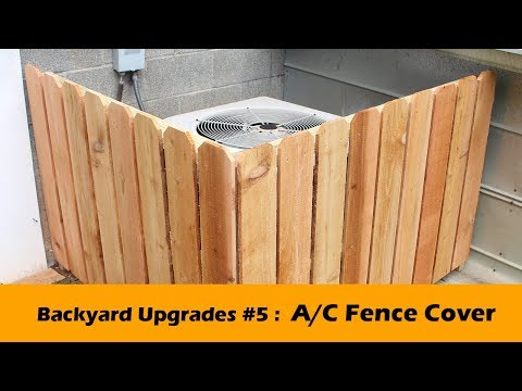 HVAC Heat Pump Air Conditioner Fence DIY Cover - Backyard Upgrades #5