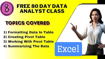 #8 Data Analyst Training in Tamil: Learn in Just 80 Days for Free/Data Analysis Using Excel Day-8