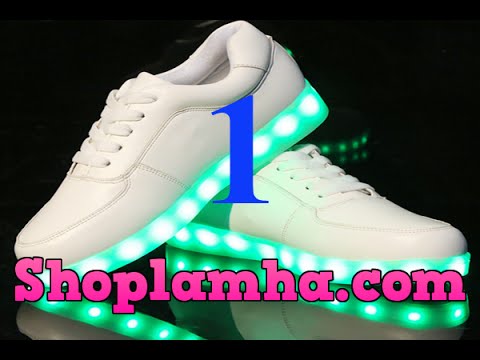 Giày Phát Sáng – Đập hộp giày phát sáng, hướng dẫn sử dụng – Shop Lâm Hà