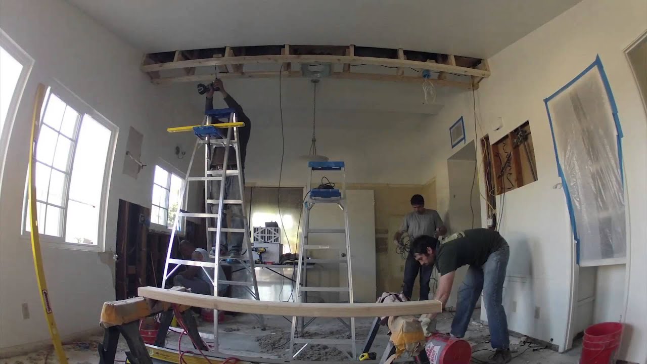 Kitchen Remodeling Day 3 Of 17 Soffit Box Construction