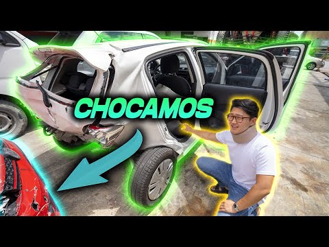 Así quedó mi coche después del accidente..