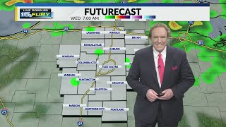 More showers and storms today with very warm temperatures