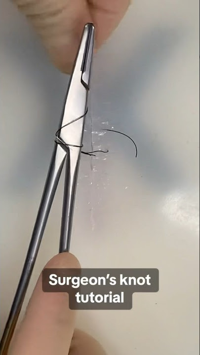 The Surgeon’s Knot #surgicalskills #suturing #surgery #surgeon #surgeonlife #vet #medicine