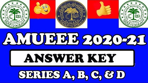 AMUEEE | ANSWER KEY | 2020-21