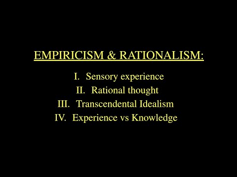 Video: Immanuel Kant a fost raționalist sau empiric?