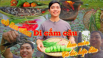 Cắm câu và làm món cá lóc hấp bầu