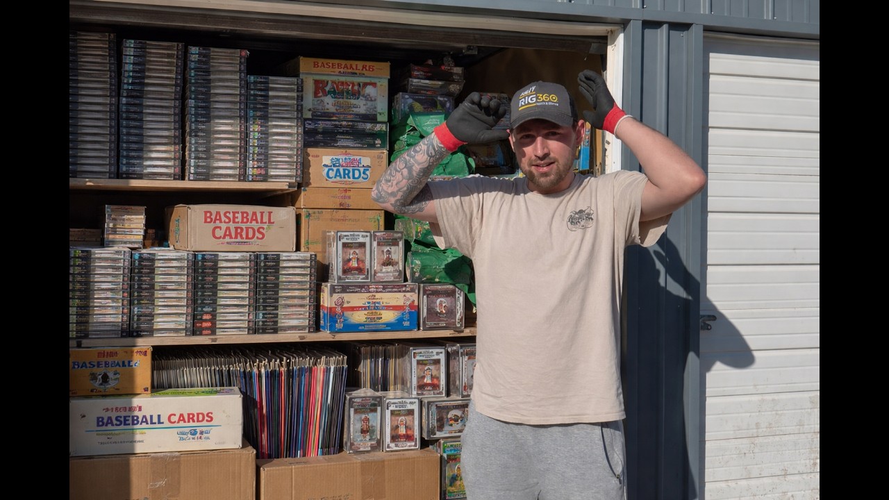 I Bought a Storage Unit LOADED with Old Video Games and a Baseball Card Collection!!!!