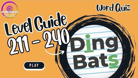 Dingbats (Word Quiz) Level 211 - 240 Walkthrough