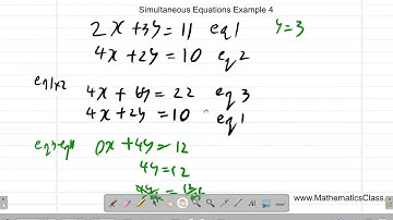 Simultaneous Equations Example 4 - CSEC Mathematics