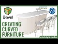 Create a Commercial Bar in SketchUp using the Bevel Tool