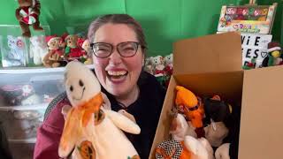 Sneak peek at Halloween next year - Unboxing Halloween #beaniebabies #beaniebaby #halloweenbeanies