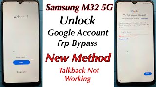 Samsung M32 5g Frp Bypass Android 11 | No apps | No Talkback New Security Patch New Method