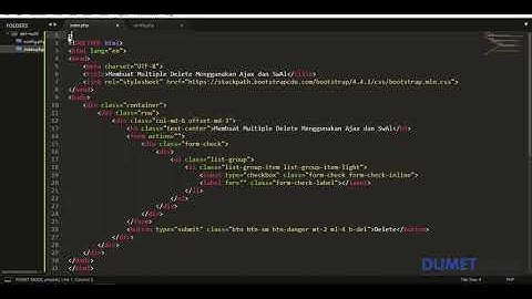 Membuat Multiple Delete Menggunakan Ajax dan SwAl