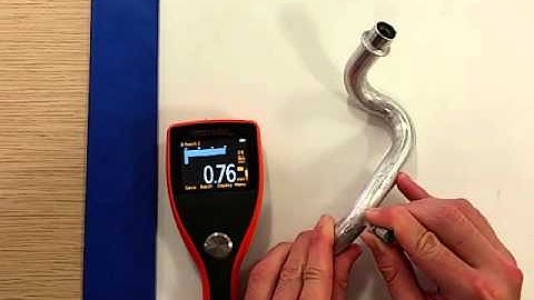 Elcometer PTG8 demo on thin bends 2