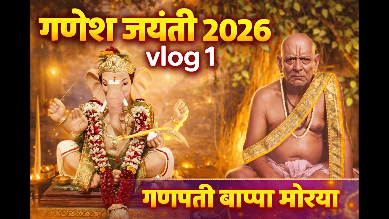 Ganesh Jayanti | गणेश जयंती २०२६| Vatvruksha Decoration| वटवृक्ष कलाकृती🌿🙏 | Vlog 1#ganeshjayanti