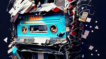 Song: "Stable cassette" - stable diffusion AI with audio aware animations 💙💙💙 📼📻✨