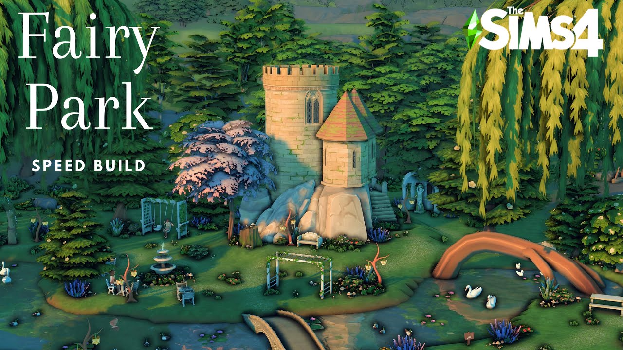 Fairy Park🌷🧚‍♂️ The Sims4 Speeed Build - YouTube