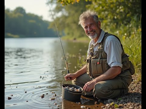 Fishing with my wife.