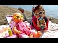 Кукла Беби Бон на море. Видео для детей